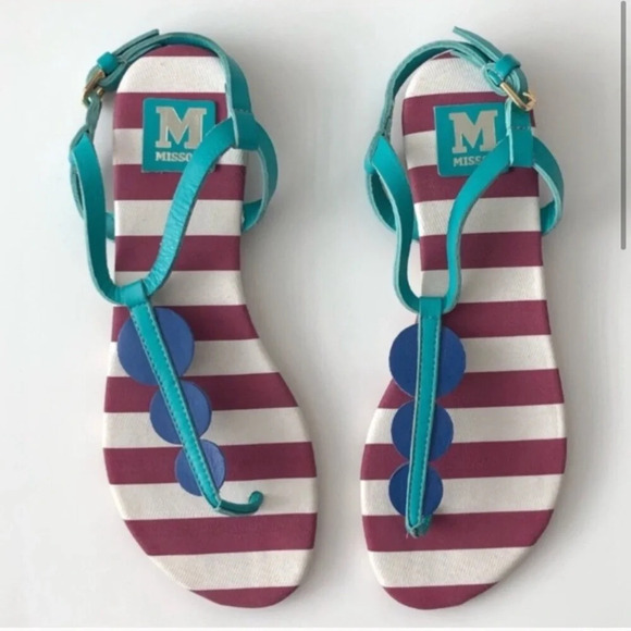 Missoni Thong Flat Sandals Size 7 - Picture 6 of 6